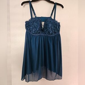 Torrid teal lingerie size 1 NWOT